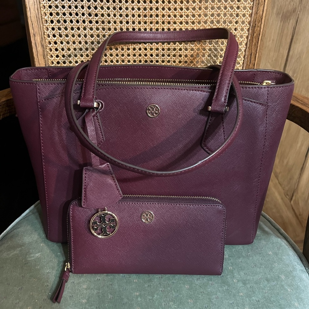 Burgundy Tory Burch Set